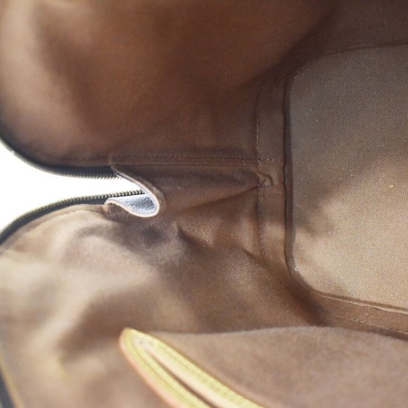 LOUIS VUITTON LV Logo Alma 2Way Hand Bag Monogram Leather Brown M51130 73YC686 - Picture 14 of 15